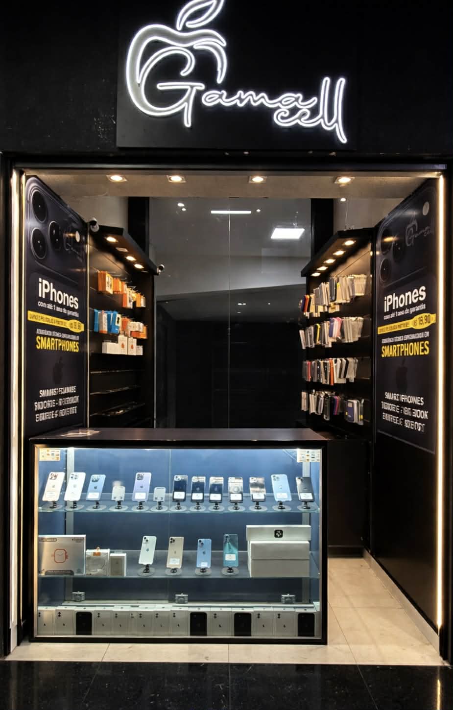 Fachada da Loja Gama Cell no Shopping Gallo